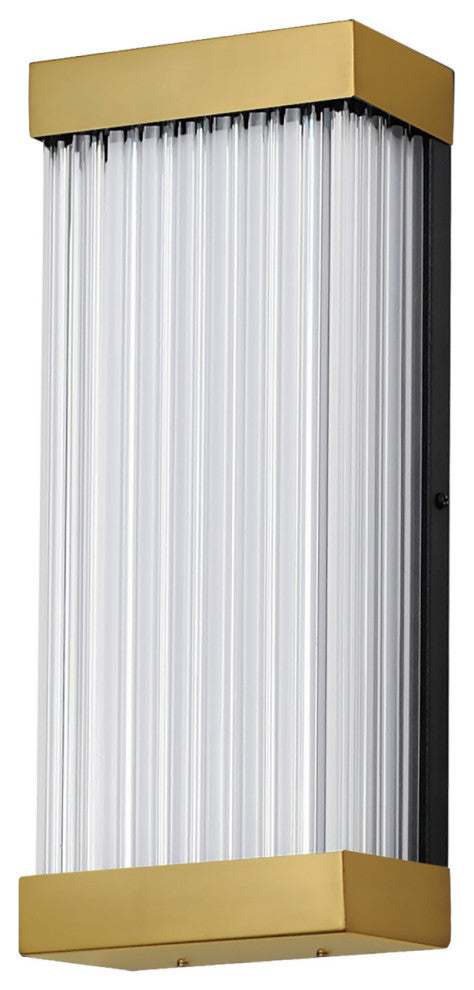 ET2 E30230-122 Acropolis 14" Tall LED Outdoor Wall Sconce - Natural Aged Brass