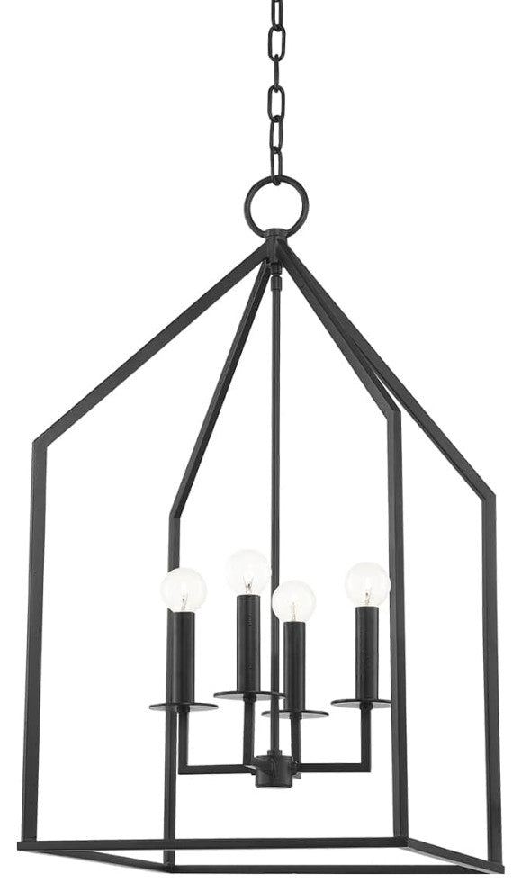 Lena 4-Light Large Pendant Aged Iron