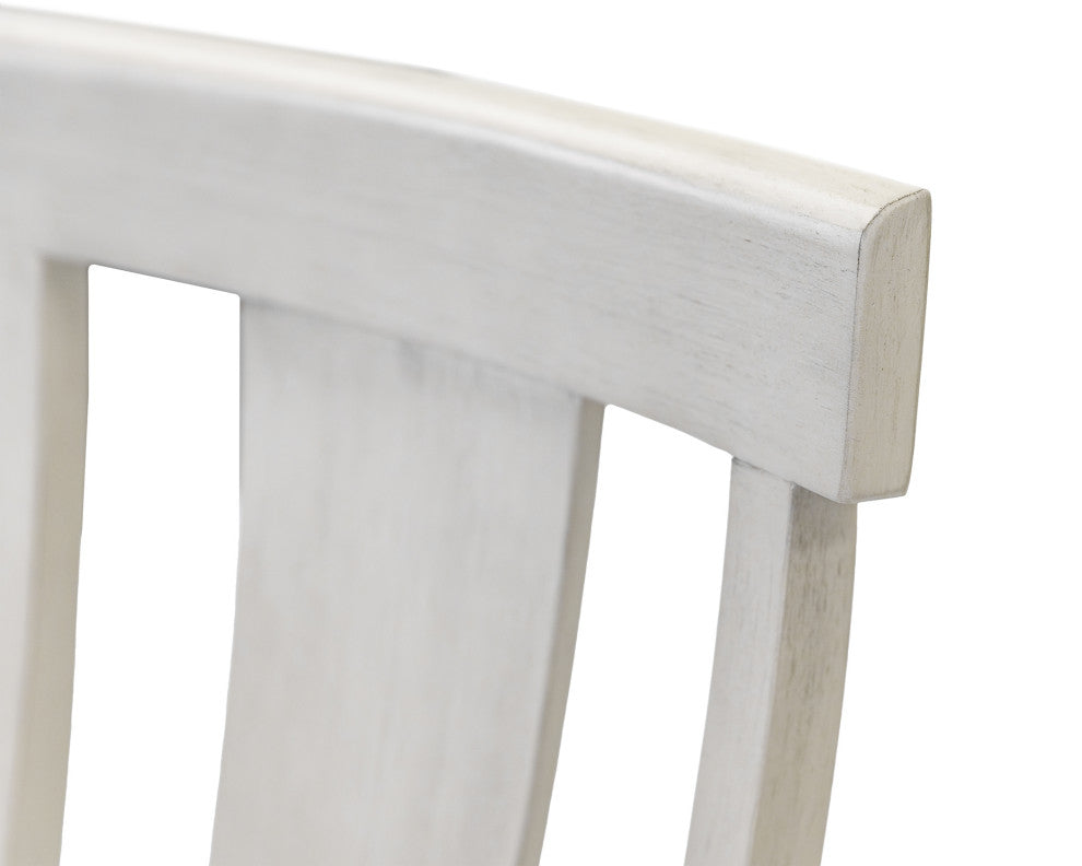 Traditional Wood Kitchen Extension Dining Table and 8-Chairs, White