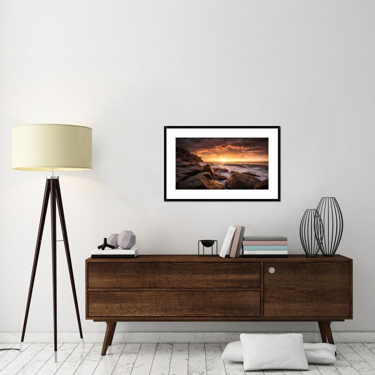 "Cape Solander" Framed Digital Print by Grant Galbraith, 38x24"