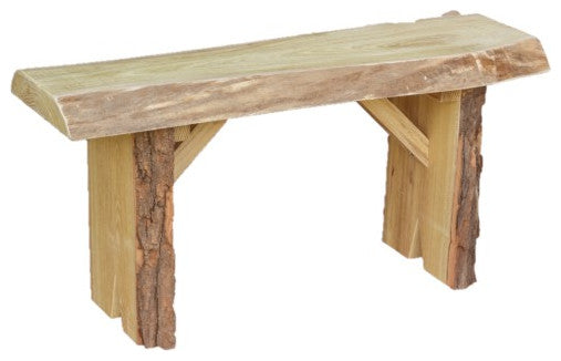 Live Edge Locust Wildwood Bench, Unfinished, 3 Foot