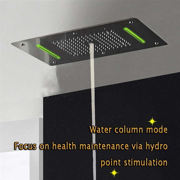 Led Rainfall Shower System, Handheld Shower, Horizontal