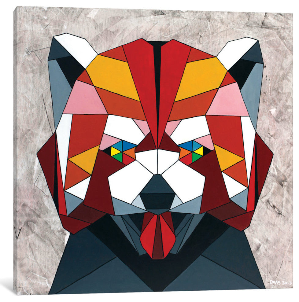 "Red Panda" by DAAS, Canvas Print, 18"x18"