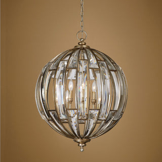Uttermost 22031 Vicentina 6 Light Pendant - Burnished Silver Champagne