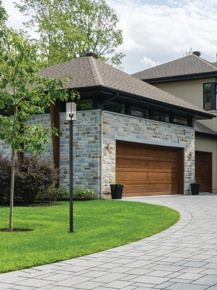 Zlite 592PHMR-567P-BK 2-Light Outdoor Post Mounted Fixture, Seedy