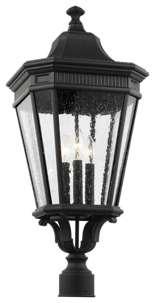 Cotswold Lane Large Post Lantern, Black