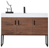 Cartisan Design Veemon Dual Mount Vanity, Walnut, 48"