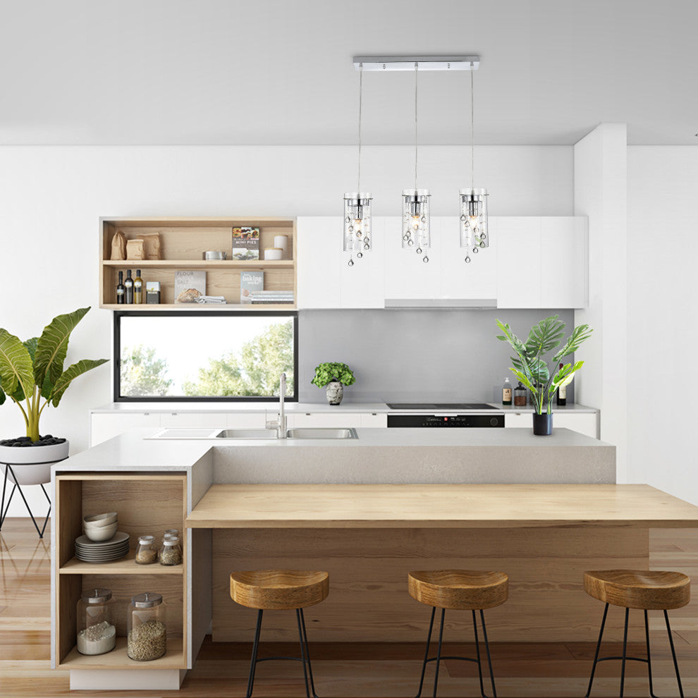 Magnolia 3-Light Kitchen Island Pendant