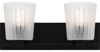 Quoizel RAY8616 Gray 2 Light 16"W Vanity Light - Matte Black