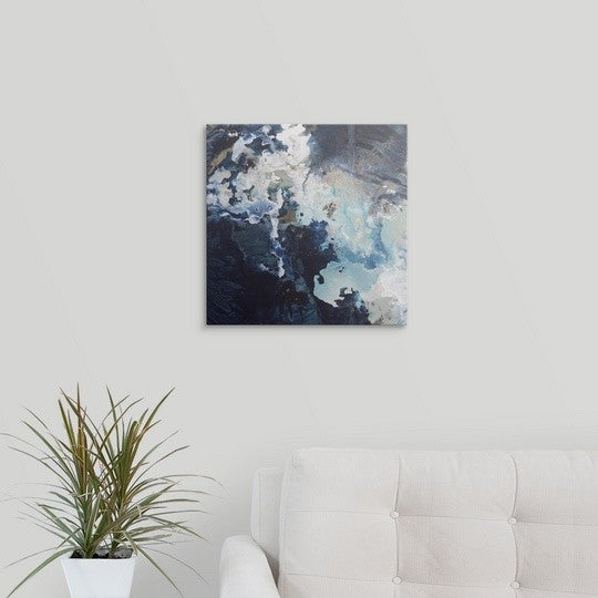 "Deep Blue Pool" Canvas Art, 16"x16"x1.25"