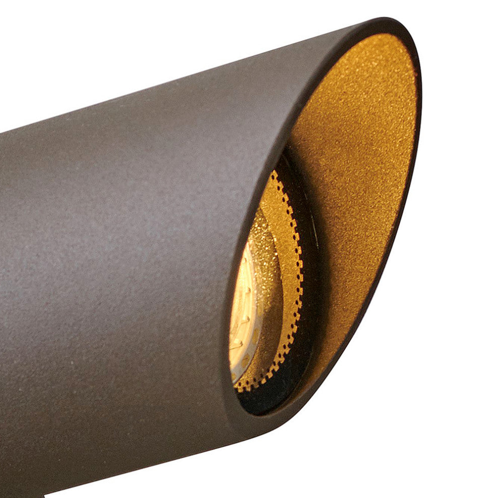 Hinkley Landscape Lighting 5.75" x 3.25" 4w MR16 LED Spot Light, Textured Brown