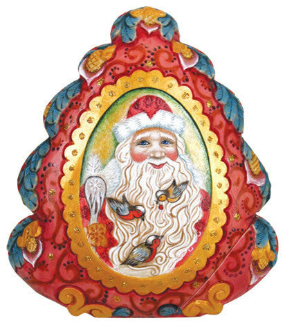 Hand Painted Wrapped Wishes Spirit Christmas Tree Box
