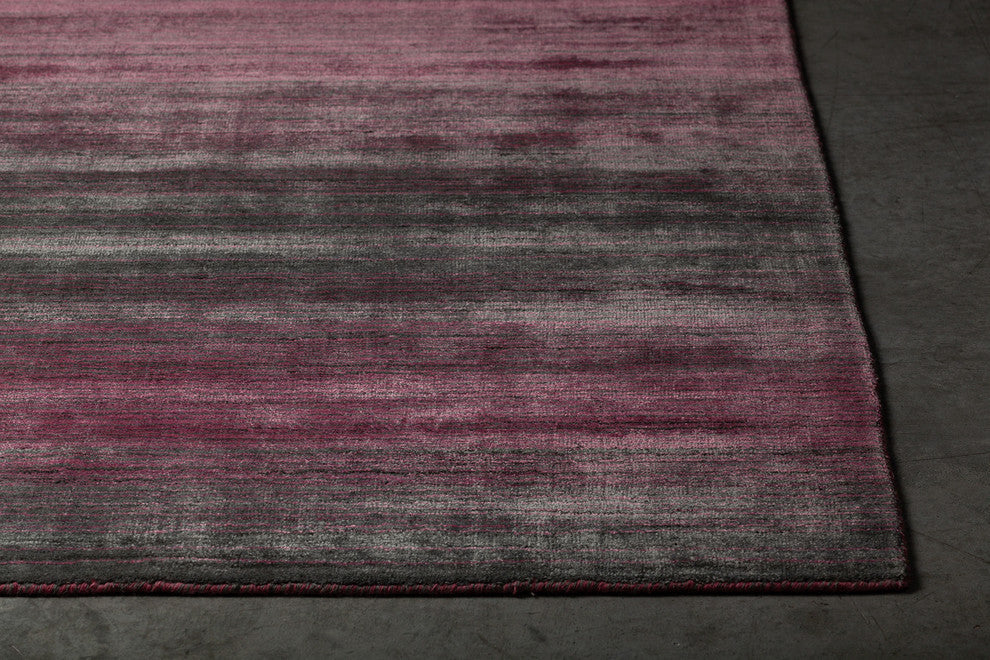 Cleo Handwoven Contemporary Rug, Pink/Gray, Rectangular 7'9x10'6