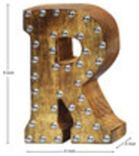 Handmade Eco-Friendly Wall Decor Alphabet Letter Block, 1.3x7.8x4