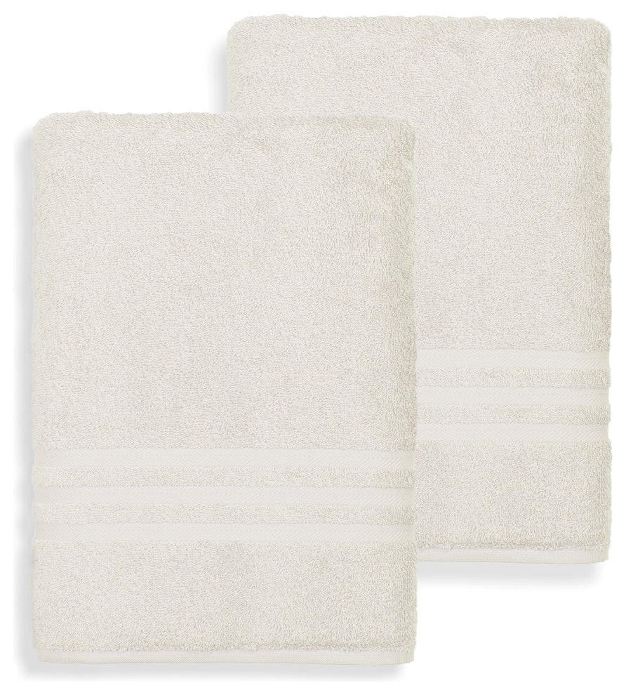 Denzi Bath Sheet, Set of 2, Cream