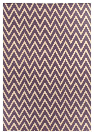 Exquisite Rugs, Flatweave, White and Purple, 5'x8'