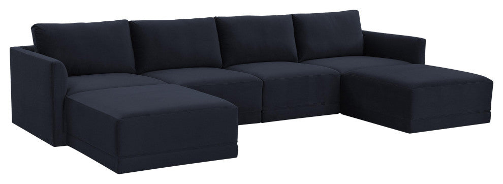 Willow Navy Modular U Sectional