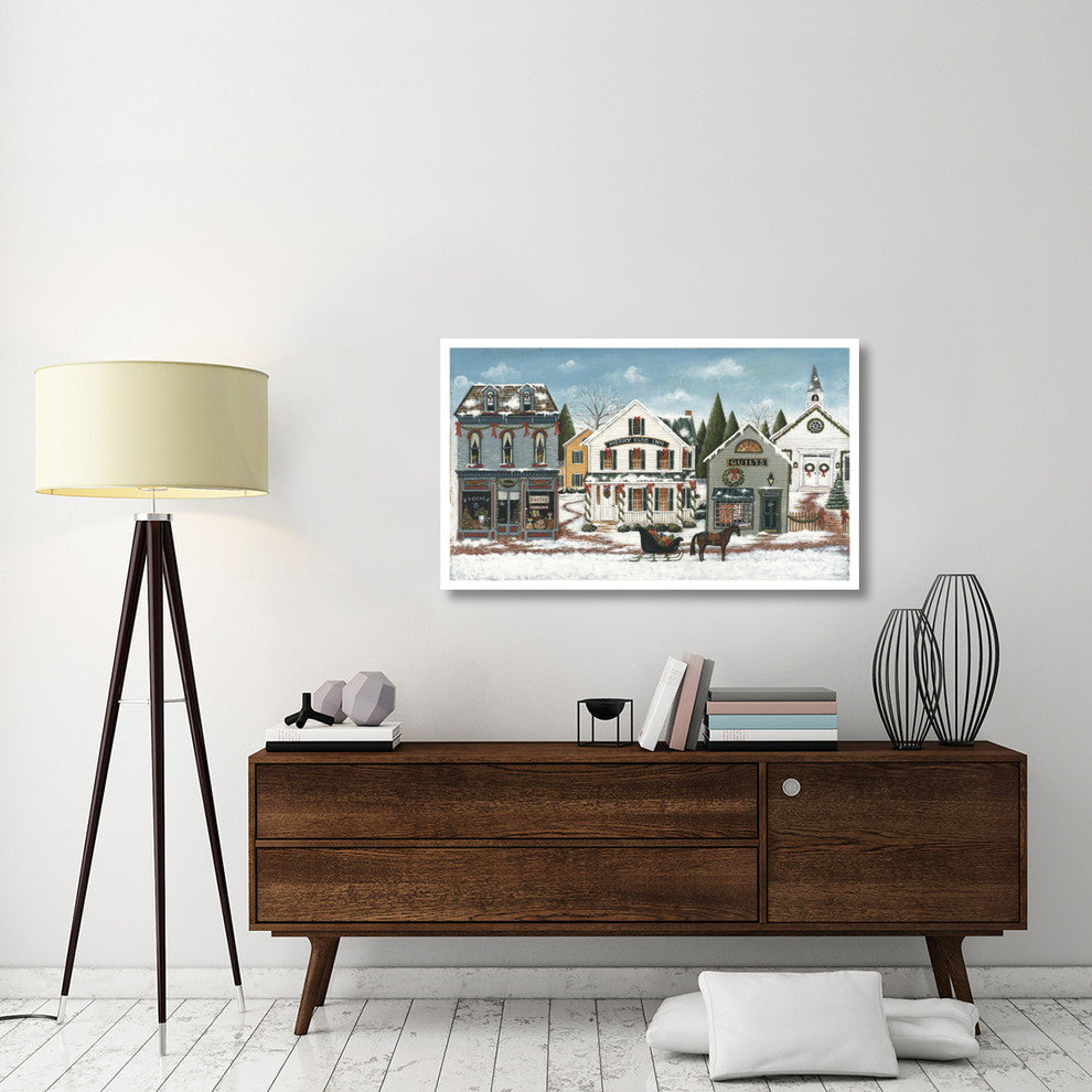 "Christmas Village I" Digital Paper Print by David Carter Brown, 46"x28"