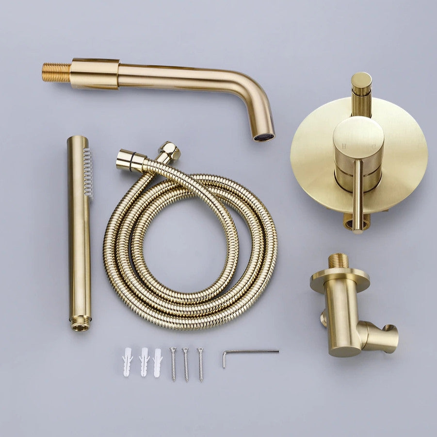 Wasser™ Solid Brass Bathtub Faucet With Handheld Shower