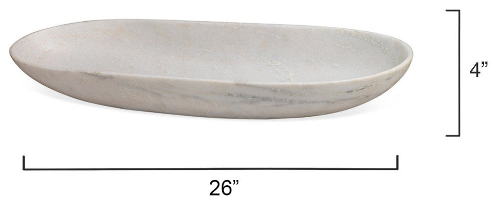 Long Oval Marble Bowl