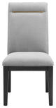 Yves Dining Side Chair, Grey, Set of 2