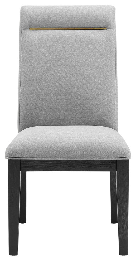 Yves Dining Side Chair, Grey, Set of 2