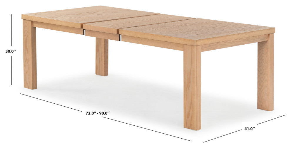 Safavieh Couture Desmond Extendable Dining Table, Natural