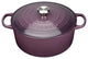 Le Creuset Signature Cast Iron Round Casserole, 26 cm, Cassis
