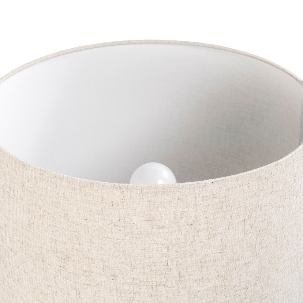 Nuloom 60" Marble/Iron Modern Tray Floor Lamp