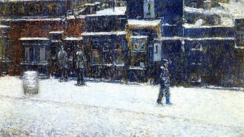 Frederick Childe Hassam Messinger Boy Premium Canvas Print