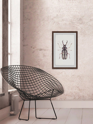 "Artsy Insect" Framed Painting Print, 12"x18"