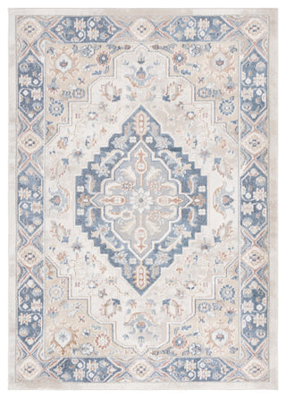 Safavieh Blair Machine-Washable Collection BLR240 Rug, Ivory/Blue, 9'x12'