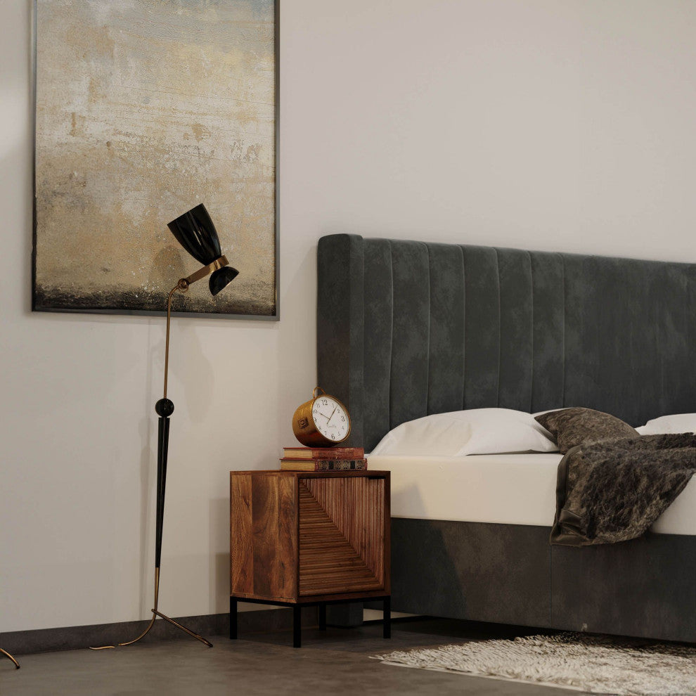 Kenzo Mango Nightstand, Pecan