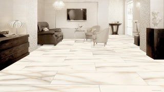 24"x48" Onix Crema Marble Look Matte Wall and Floor Tile
