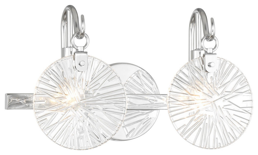 Addison 2-Light Bathroom Vanity Light, Polished Chrome