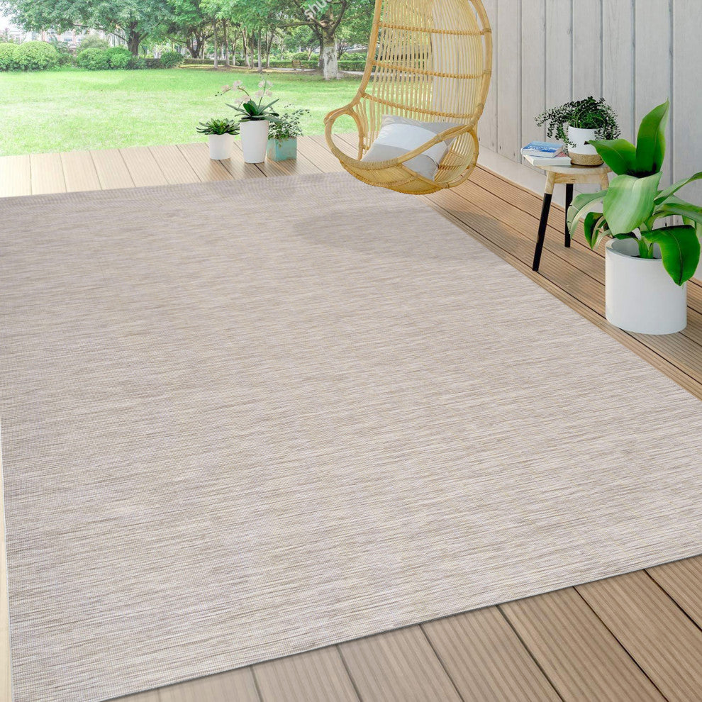 Ethan Modern Flatweave Solid, Light Gray, 9 X 12