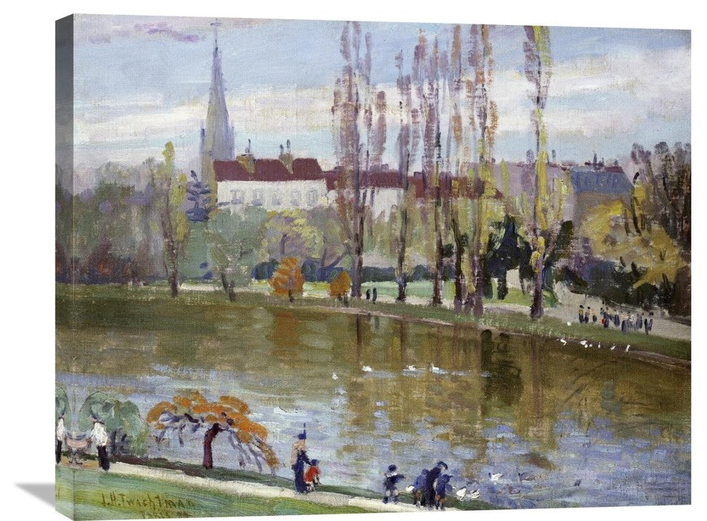 "Parc Montsouris, Paris" Canvas Giclee by John Henry Twachtman, 30"x24"