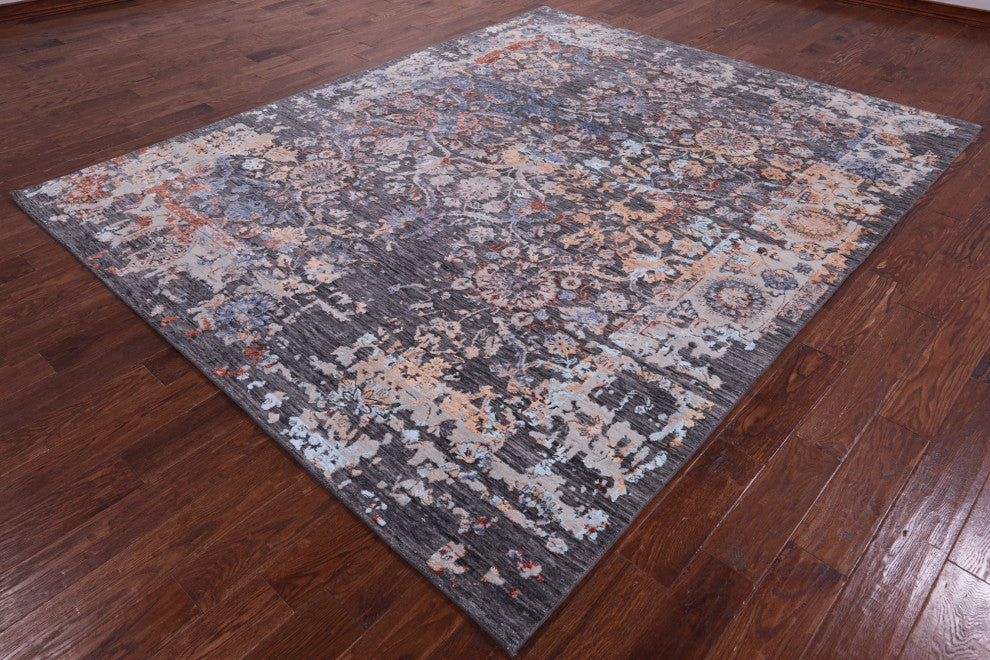 Wool & Silk Persian Handmade Rug 7' 11" X 10' 0" - Q13511