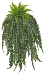 58" Boston Fern Artificial Hanging Plant