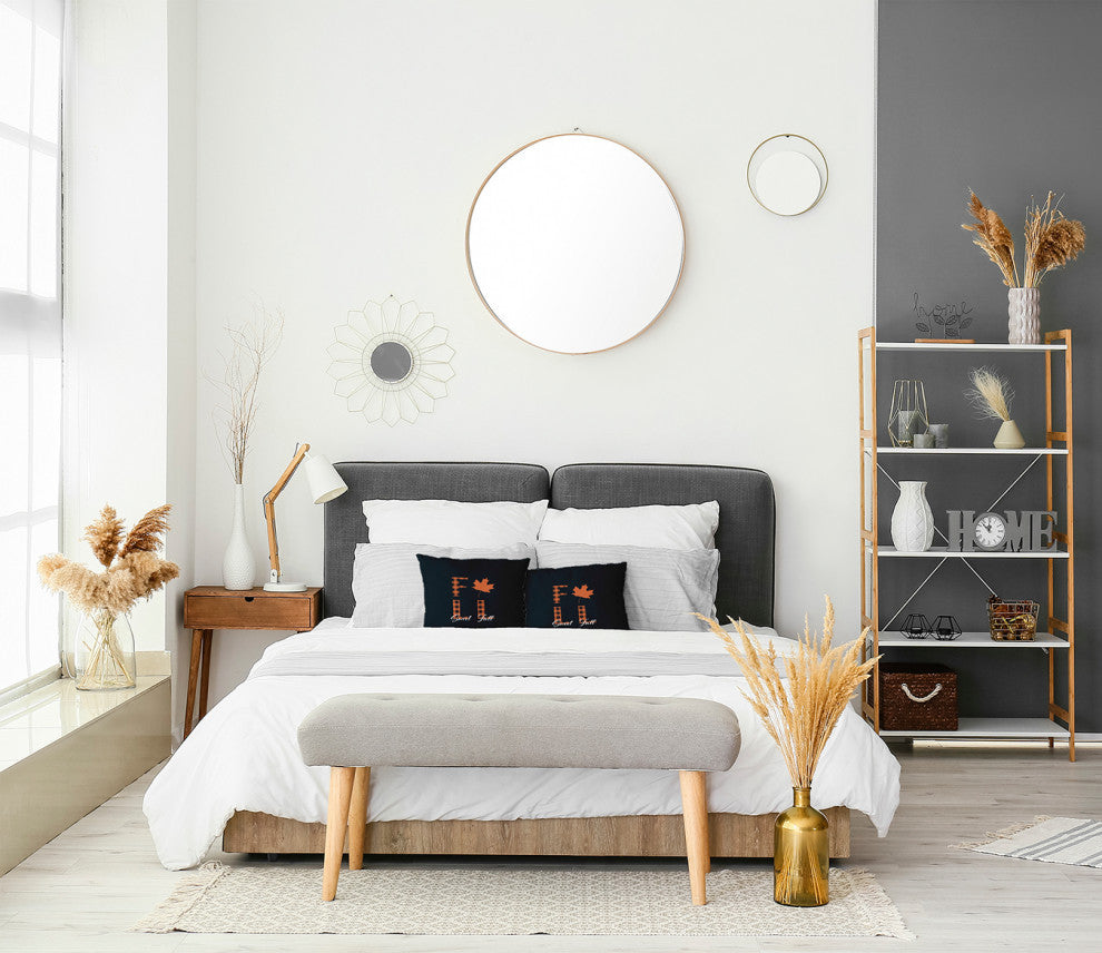 Sweet Fall Accent Pillow, Black, 16"x16"