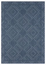 Nimes Crosshatch Area Rug, Dark Blue, 2'3''x3'3''