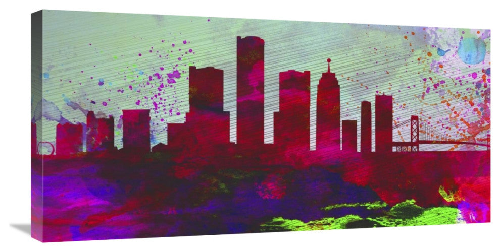 "Detroit City Skyline" Fine Art Print