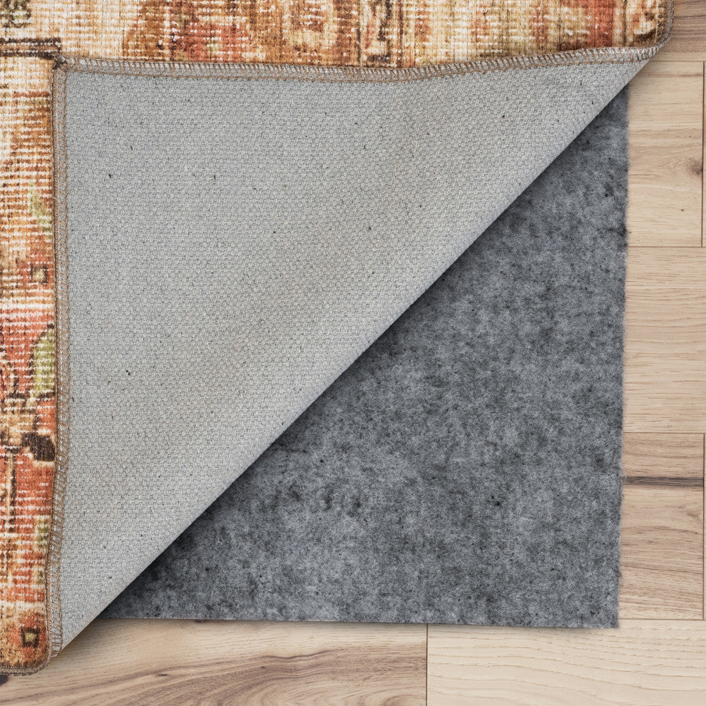 Gatto Felt Solid Area Rug Pad, Gray, 2' X 6'11''