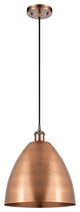 Ballston Dome Mini Pendant, Antique Copper