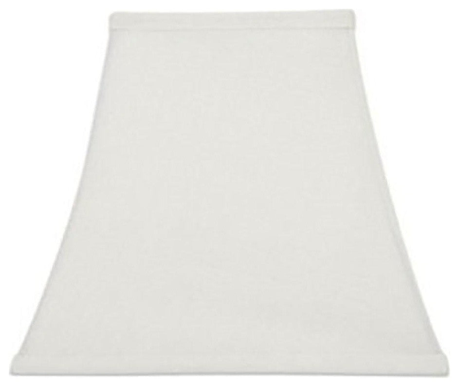 Square Bell Washer 10" Lampshade Replacement, White