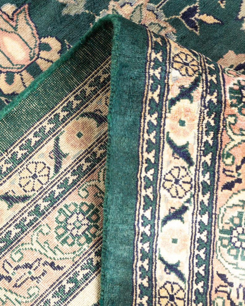 Mogul, One-of-a-Kind Hand-Knotted Area Rug Green, 12' 2" x 17' 10"
