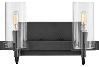 Hinkley Ryden Large Four Light Vanity, Black