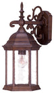 Narrow Brown Domed Hanging Lantern Wall Light