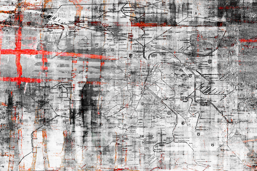 "Metro" Fine Art Canvas Print, 36"x24"