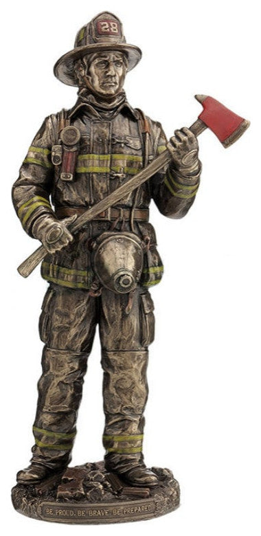 Firefighter Statue- Be Proud, Be Brave, Be Prepared